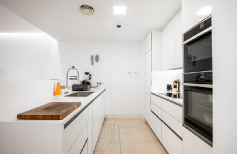 Modern white kitchen